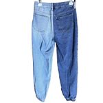 PacSun Women’s Denim Joggers Size 26 Two-Tone Light/Dark Wash Photo 4