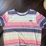 Vans  Off The Wall Striped T Shirt Dress Multi-Colored Photo 9