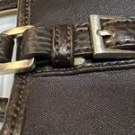 Etienne Aigner Small Vintage Dark Brown Women's Bag with Pebbled Leather Trim Photo 3