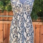 Parker Silk Snake Print Dress size M Photo 9