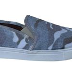 Steve Madden Shoes Womens 10 Safary Camouflage Canvas Slip On Sneakers Gray Photo 4