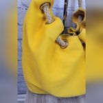 Michael Kors Canvas Bag with Rope Handles Yellow Photo 3
