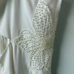 Avec Les Filles  Pearl Embellished Cut Out Halter Dress White 14 Photo 4