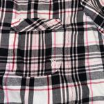 Victoria's Secret  Plaid Flannel Sleep Shirt Button‎ Down Long Sleeve Medium top Photo 1