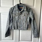 GRLFRND  CARA LEOPARD PRINT CROPPED DENIM XS Photo 0