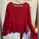 SheIn Curve Fashion Plus Size 3XL Long Sleeve Blouse with Ruffle Photo 0