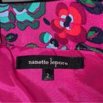 Nanette Lepore  Pink Floral Embroidered Beaded Mini Skirt size 2 Photo 6