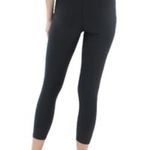 AQUA  Athletic Cross Over Waistband Leggings Medium Compression Black XS NWT Photo 1