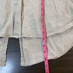 Cloth & Stone Split Back Button Down Shirt Women Large Minimalist Basics Neutral Tan Photo 9