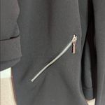 Maurice's  Women’s Black Blazer Open Front Zipper Pockets 3/4 Sleeves Size Large Photo 4