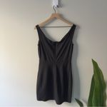 Revolve  NBD Black Sleeveless Dress Plunge Wired V-Neck Mini Zip Up Zipper Solid Photo 2