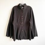Soft Surroundings ✨ Button Front Cozy Cabin Black Sz Large Cardigan✨ Photo 2