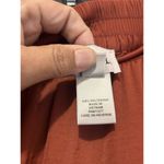 Elle Satin Feel High Low Ruffle Maxi Skirt Elastic Waist Rust Boho Size Large Photo 2