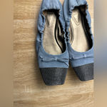 Brunello Cucinelli Suede Monili Cap-Toe Ballerina Flats slate blue Women’s Sz 40 Photo 5