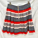 Kate Spade New York Skirt The Rules Striped High Rise A-line Mini Skirt Red US 4 Photo 4