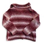 Christopher & Banks Womens Burgundy and White Speckled Cardigan Size Large Photo 1