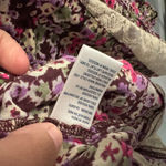 American Eagle  Outfitters Floral & Lace Panel Tank Top Women's Size Medium Thin Straps Photo 7