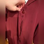 Gallery Red Utility Jacket With Removable Hood & Lining Sz M Red Hidden Buttons. Photo 3