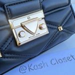 Michael Kors  Black Serena Small Flap Shoulder Bag Photo 6