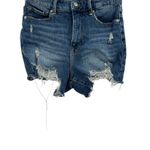 Good American Good American Bombshell Shorts Denim Ripped Distressed Blue Size 4 27 Photo 3