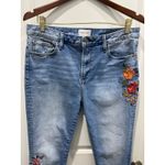 Driftwood Embroidered Jackie Embroidered Floral High Rise Slim Jeans Sz 30 x 27 Photo 1