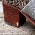 Toms Leila gray Bouclé stacked heel booties boots Size 9 Photo 6