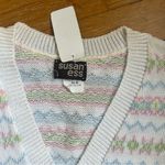 NWT vintage Susan Ess Sweater vest size M White Size M Photo 1