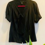 Marc by Marc Jacobs  Beautiful Bow Tie Black Blouse Photo 2