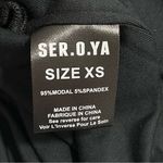 NWT SER.O.YA Ellis Black Twist Front Cut Out Long Sleeve Crop Top Size XS Photo 5