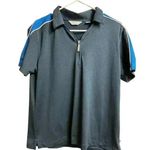 Callaway  Women's Golf Tennis Polo Top Stretch 3/4 Zip Navy Blue Large Photo 0