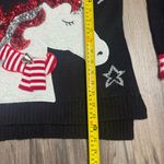 32 Degrees Heat 33 Degrees Unicorn Ugly Christmas Holiday Sweater Sequin Sparkle Red Black S Photo 6