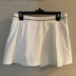 Nike Fit Dry White Polyester Adjustable Pleated Skirt with Built in Shorts Photo 3