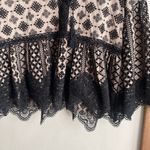 Kobi Halperin Cassandra Eyelet Embroidered Peasant Blouse Black Size M Photo 4