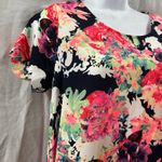 12PM By Mon Ami Floral Scalloped Dress Size Medium Pink Photo 6