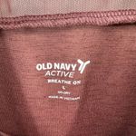 Old Navy Active size Large short sleeve tee shirt burgundy mesh shoulders loose Photo 2