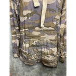 Zenana Outfitters Camouflage Print Cowl Neck Hoodie Sweatshirt Women's 1X Photo 1