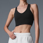 Alo Yoga  Black Airbrush Real Bra Tank Photo 0