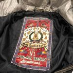 VINTAGE silver gray long puffer jacket Size M Photo 3