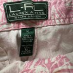 Lauren Active Ralph Lauren Pink Paisley Print Cropped Pants Size 10 Photo 1