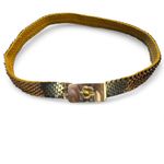 Vintage Belt Gold Stretchy Scale Mesh Size 31 Photo 9