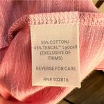 Garnet Hill  Hazel Organic-Cotton & TENCEL™ Ruffle casual pink Tee size M NWOT Photo 10
