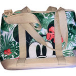 Disney NWT Mickey and Minnie Tropical Print Cooler Tote Bag Photo 0
