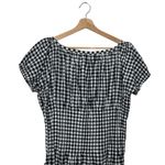 frankie's bikinis  Sadie Dress XL Black Gingham Gauze Babydoll Cottagecore Photo 5