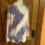 Bibi tie dye bright slouchy top Photo 4