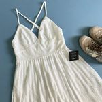 Lulus NWT Lulu’s Vision of Elegance White Sequin Pleated Mini Dress Photo 7