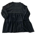 Women's Black Baby Doll Dress 2XL Puff Sleeves Light Pilling Light Weight Size 2X Photo 0