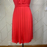 L'Agence L’AGENCE Pleated Sleeveless Dress Coral Red Photo 5
