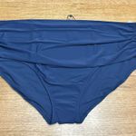 Universal Standard  NWT Swim ruched side brief in navy blue sz 3XL Photo 0