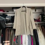 Madewell wool nude gray tan open front long oversized sweater coat XXS Photo 6