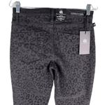 Rock & Republic Kashmiere Mid Rise Legging 8M Black Cheetah Got Flocked New Photo 9
